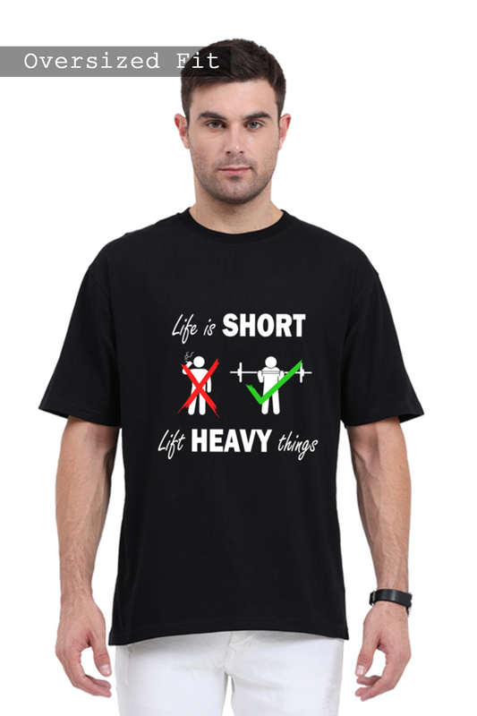 Heavy Lift Oversized Fitness T-shirt | Gym t-shirt | Manmaker