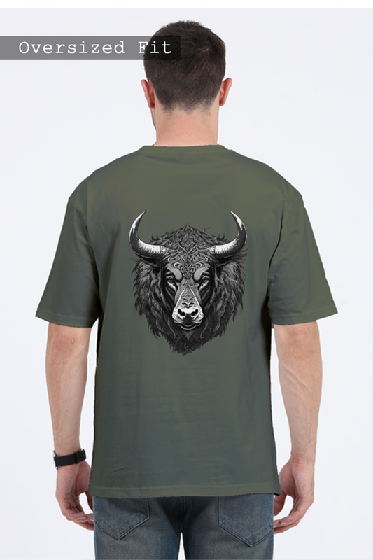 Manmaker's Old Bull Oversized T-shirt | Graphic T-shirt | Printed T-shirt
