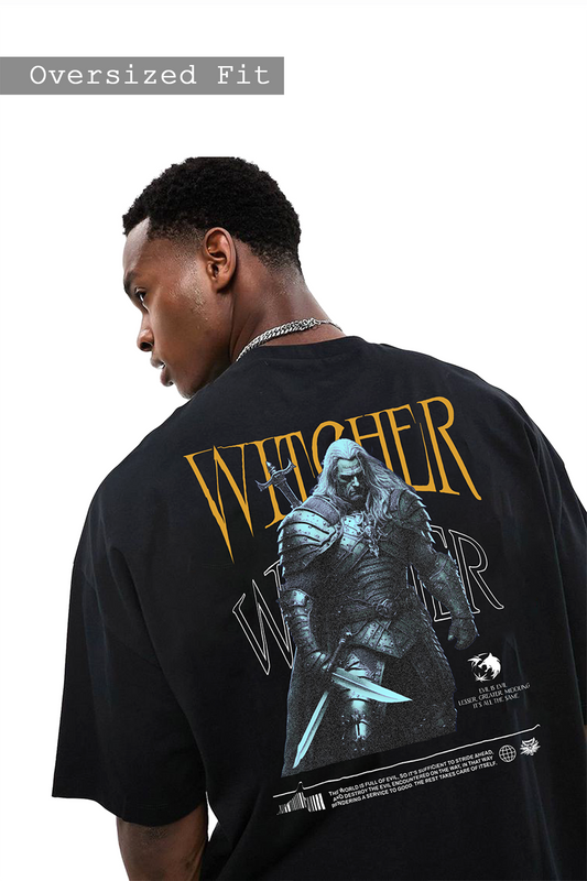 Witcher Oversized T-shirt | Geralt of Rivia T-shirt | Printed T-shirt 