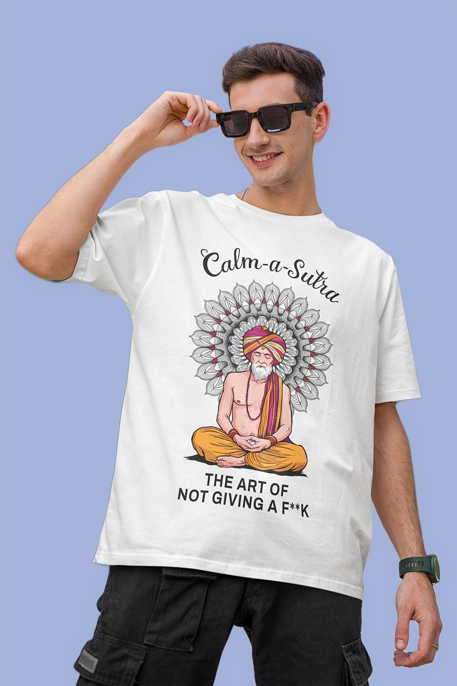 Manmaker's Calm-A-Sutra Oversized T-shirt | Funny T-shirt | Offensive
