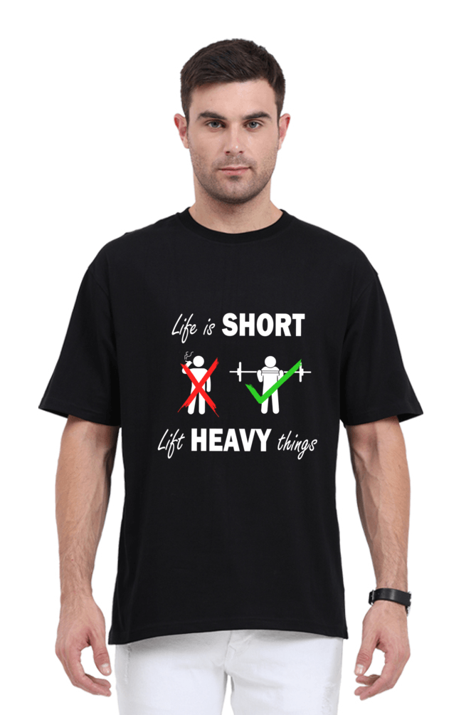 Men’s No Days Off Gym T-Shirt | Lift Heavy Live Light Fitness Tee