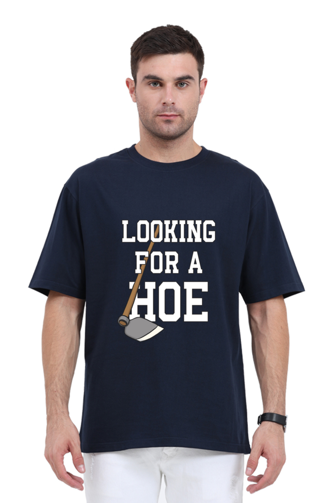 Manmaker's Hoe Offensive Navy Blue Oversized T-shirt | Manmaker