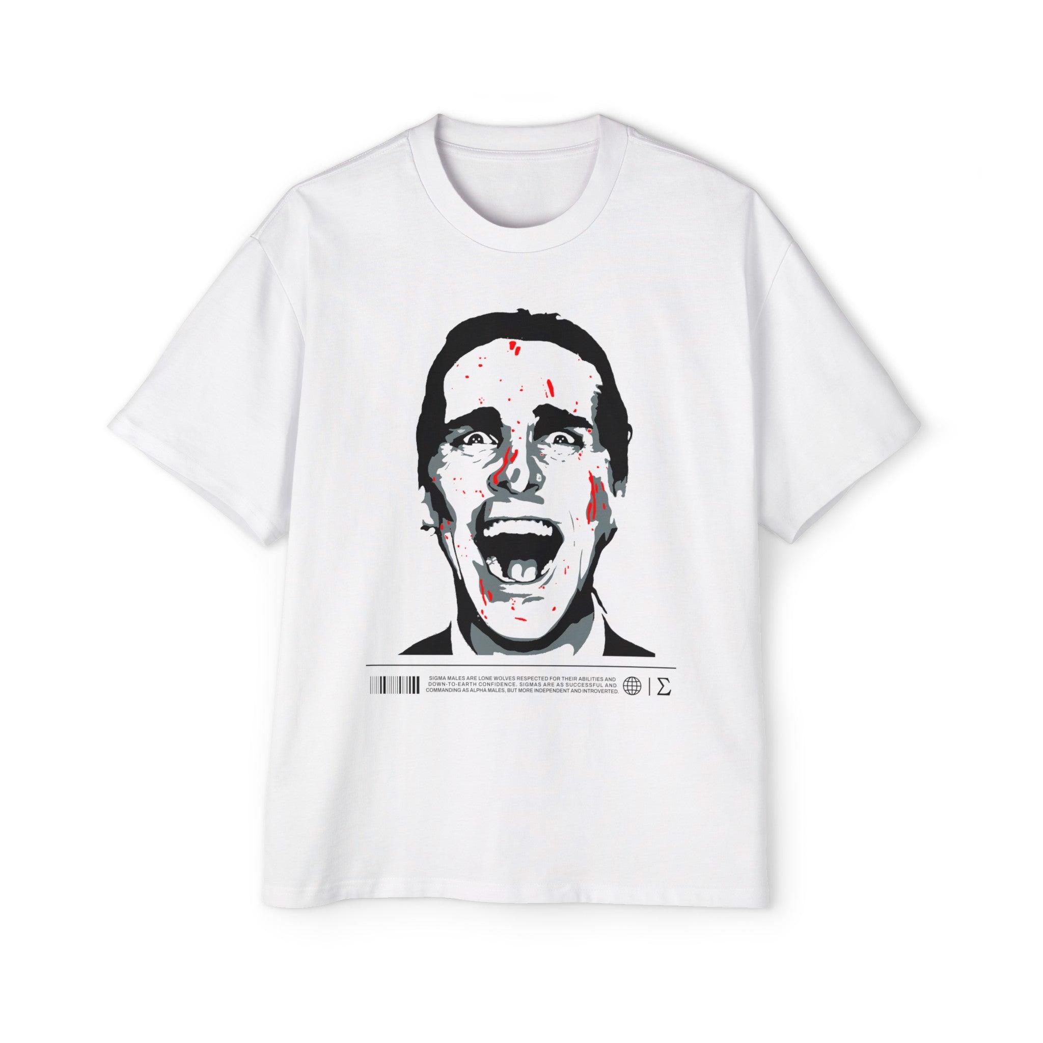 Manmaker's Patrick Bateman Oversized T-shirt | Sigma Male T-shirt