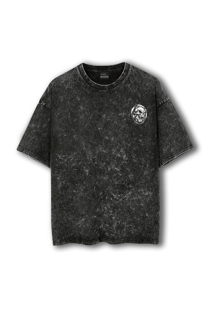 Manmaker 45 LBS Acid Wash Oversized Gym T-shirt | Gym Wear for Men