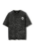 Back View of Manmaker 45 LBS Acid Wash Oversized Gym T-shirt