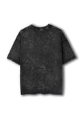 Backside of acid wash oversized gym t-shirt