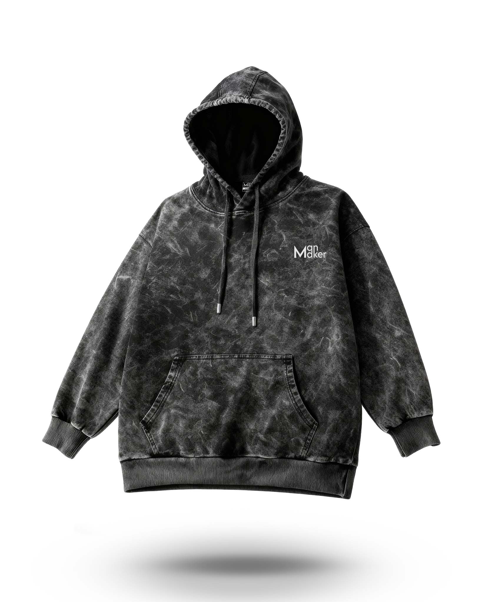 Manmaker Peace Acid Wash Gym Hoodie | Gym Wear for Men and Women