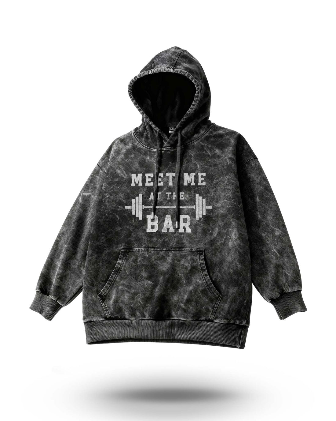 Manmaker Bar Acid Wash Gym Hoodie | Gym Wear | Manmaker Gym Hoodie