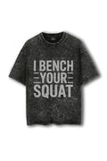 Manmaker Bench Acid Wash Oversized Gym T-shirt | Gym Wear