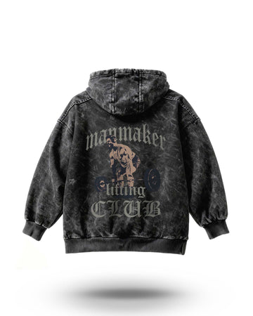 Manmaker Cbum Acid Washed Hoodie | Acid Wash Gym Hoodie