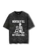 Manmaker Chill Acid Wash Oversized Gym T-shirt | Gym Wear for Men