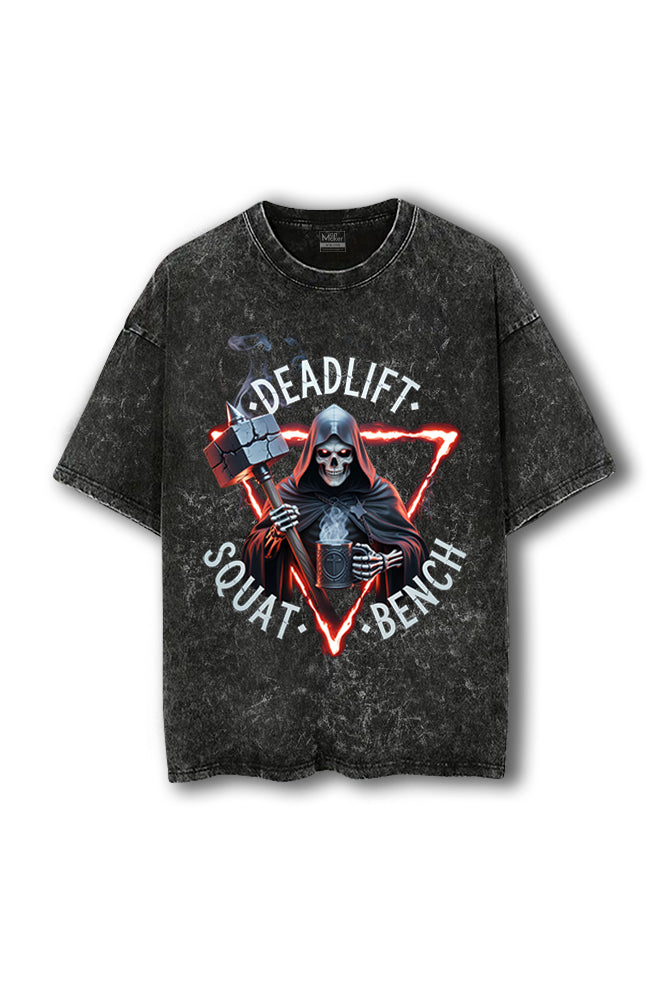 Manmaker DBS Acid Wash Oversized Gym T-shirt | Gym Wear | Manmaker