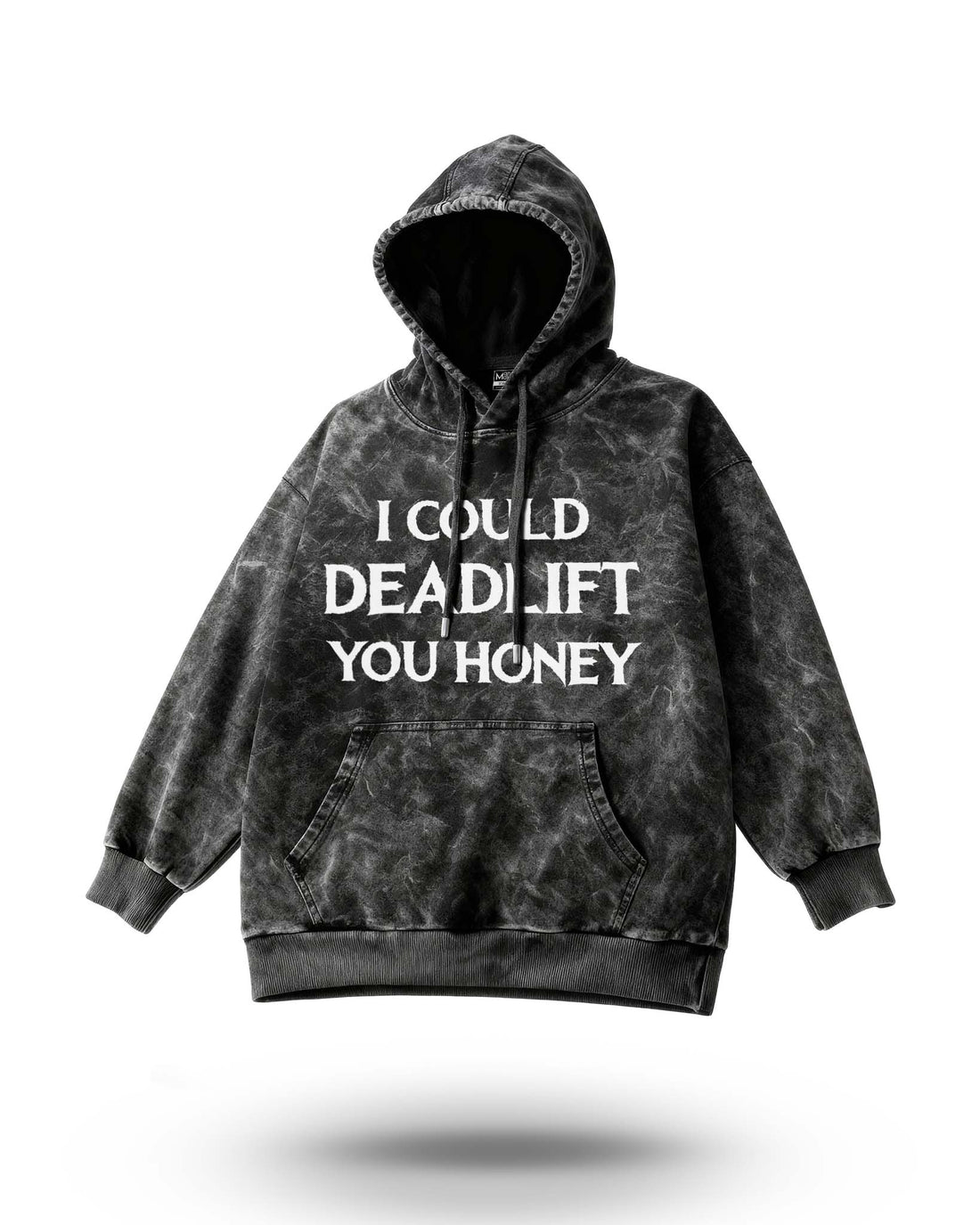 Manmaker Deadlift Acid Wash Gym Hoodie | Gym Wear for Men and Women