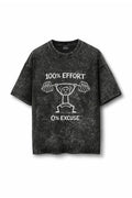 Manmaker Effort Acid Wash Oversized Gym T-shirt | Manmaker Gym Wear 