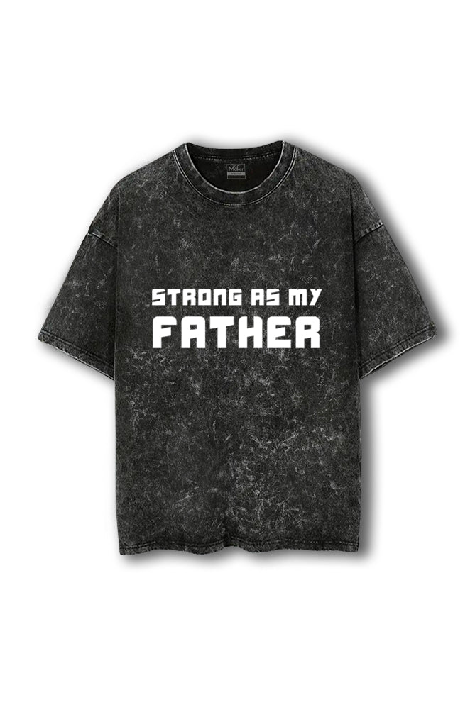 Manmaker Father Acid Wash Oversized Gym T-shirt | Gym Wear