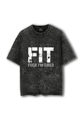 Manmaker Fit Acid Wash Oversized Gym T-shirt | Gym Wear for Men and Women