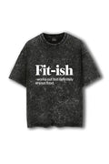Manmaker Fitish Acid Wash Oversized Gym T-shirt | Gym Wear for Women