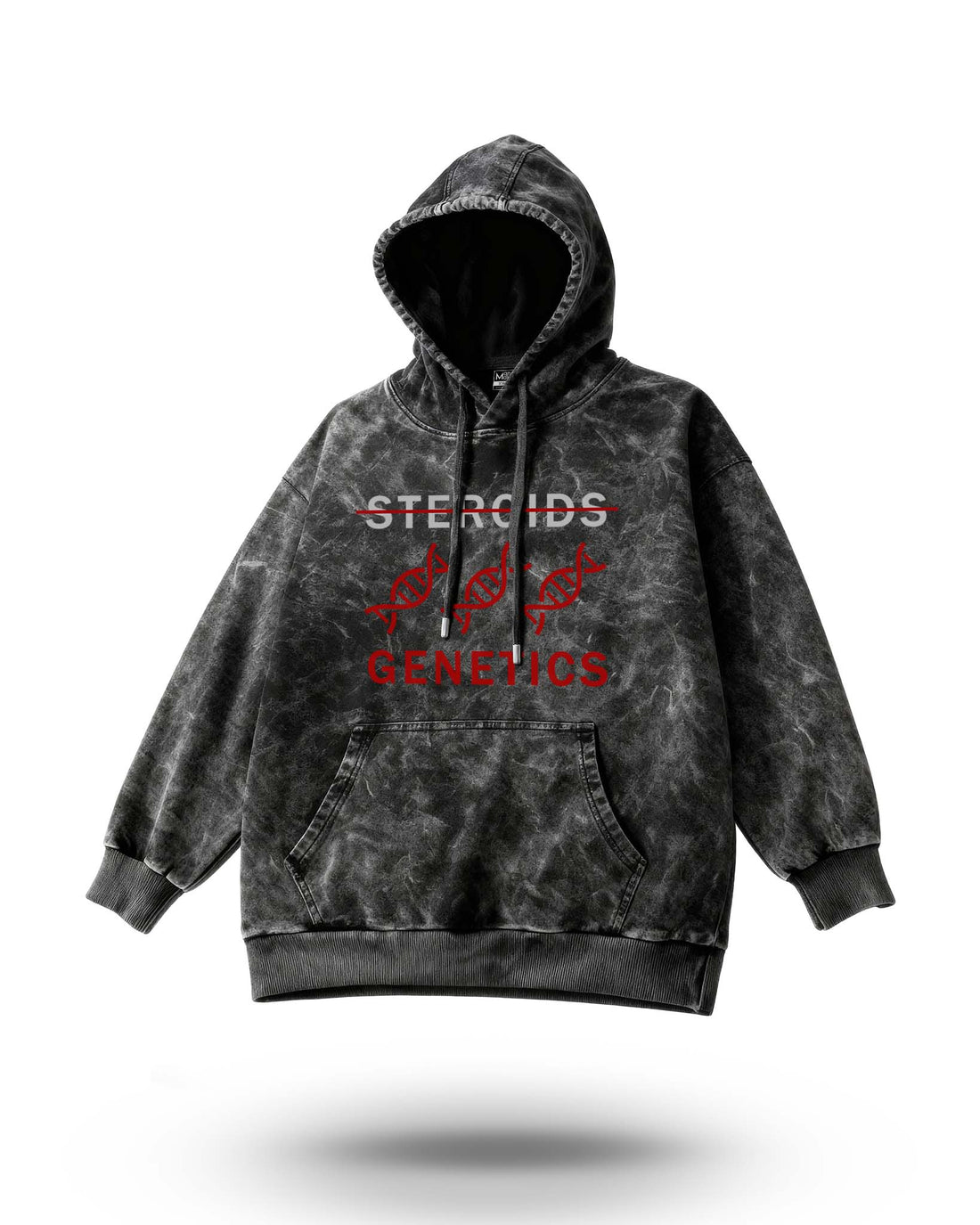 Manmaker Genetics Acid Wash Gym Hoodie | Gym Wear | Gym Hoodie 