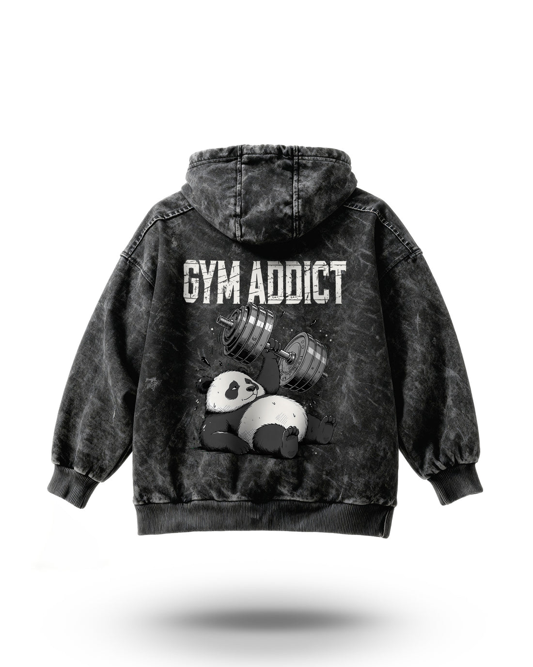 Manmaker Gym Addict Acid Wash Gym Hoodie | Best Gym wear in India
