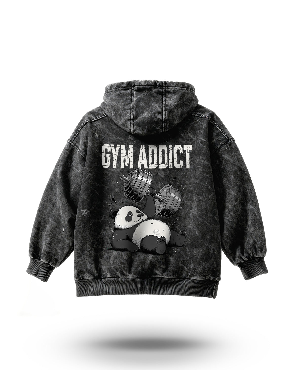 Manmaker Gym Addict Acid Wash Gym Hoodie | Best Gym wear in India