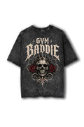 Manmaker Gym Baddie Acid Wash Oversized Gym T-shirt | Baddie | Gymwear