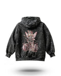 Manmaker Gym Princess Acid Wash Gym Hoodie | Gym Wear for Women