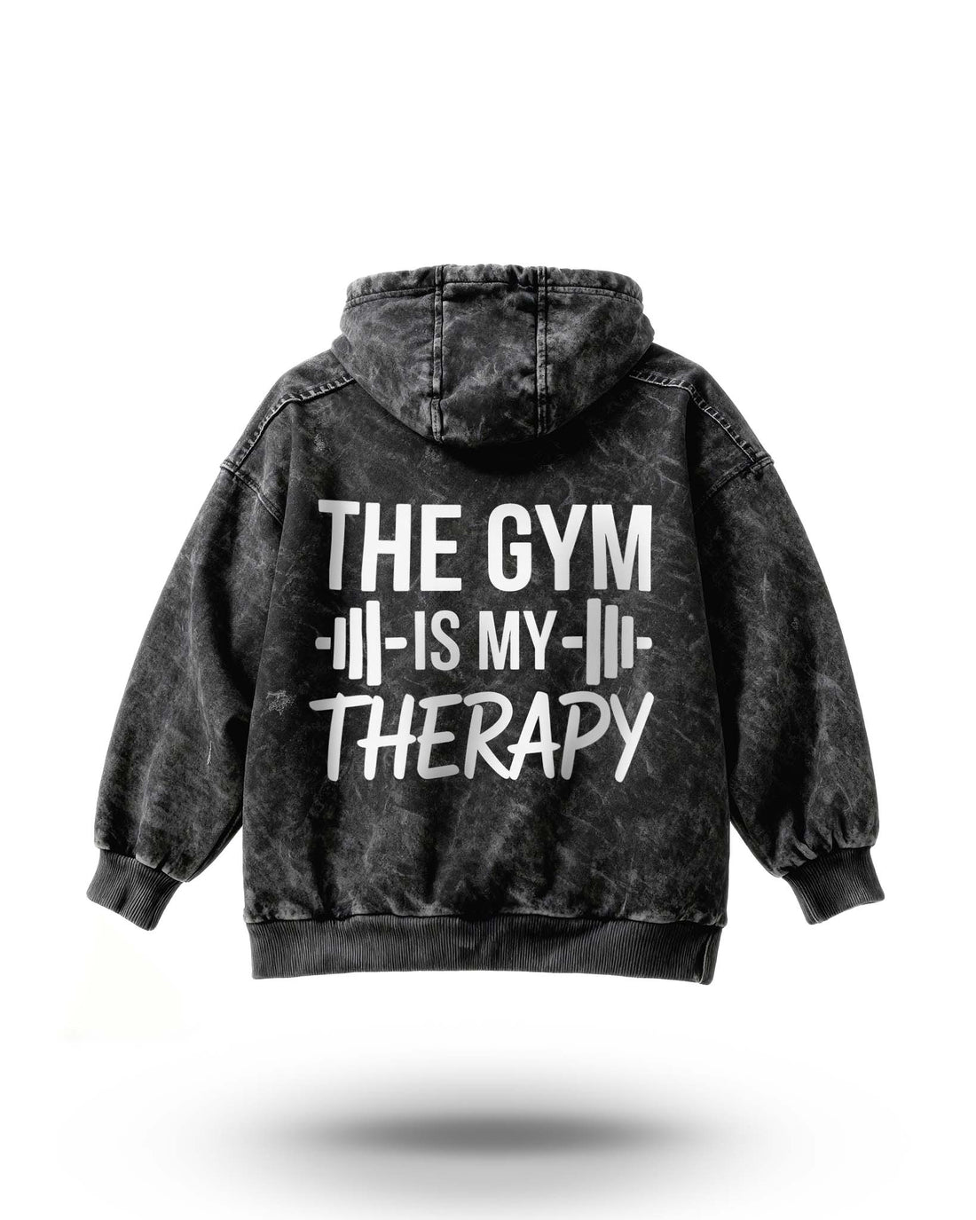 Manmaker Gym Therapy Acid Wash Gym Hoodie | Gym Wear for Men and Women