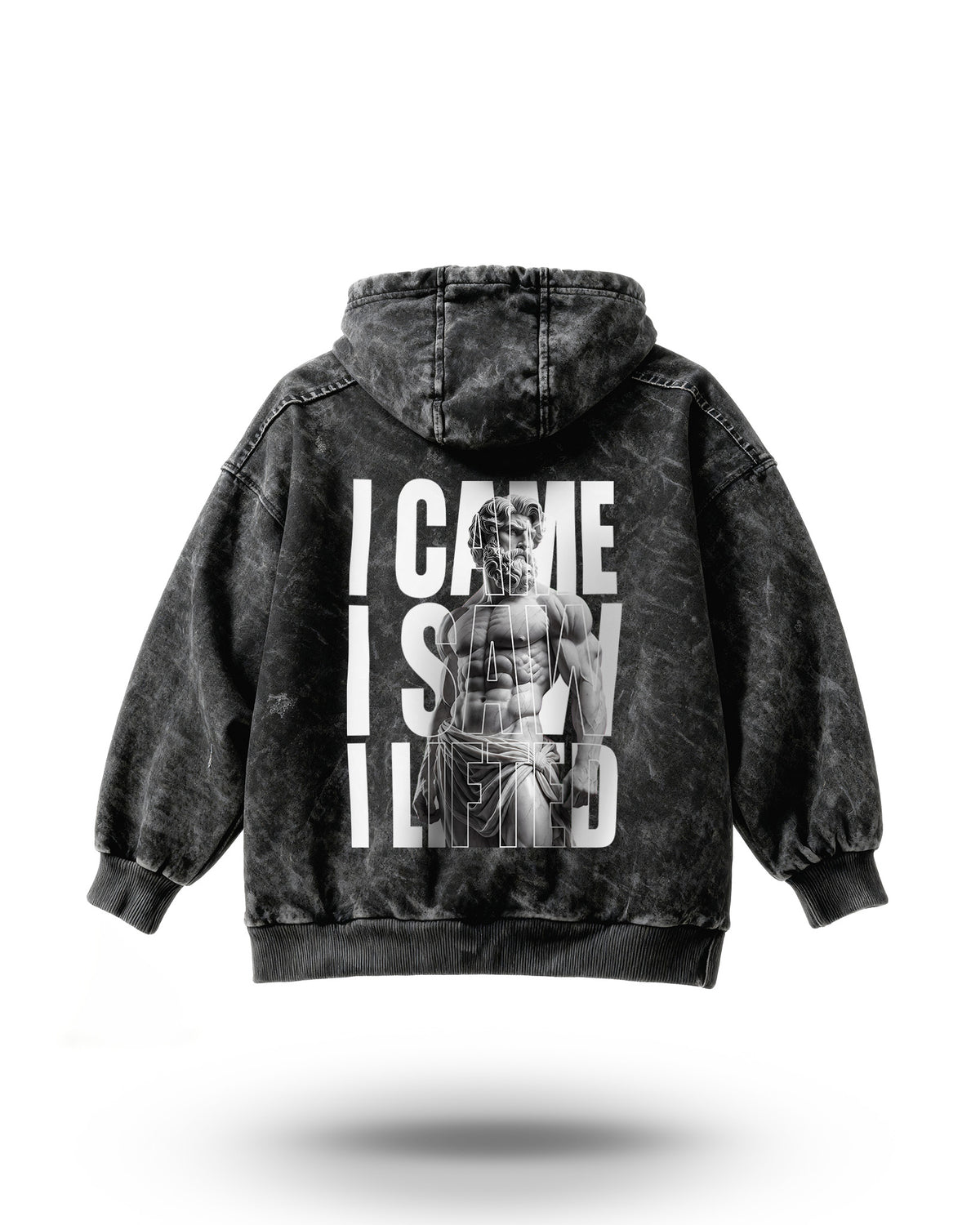 Manmaker I Lifted Acid Wash Gym Hoodie | Gym wear for men | Hoodie 