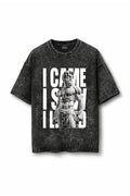 Manmaker I Lifted Acid Wash Oversized Gym T-shirt | Gym Wear for Men