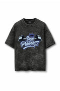 Manmaker Iron Princess Acid Wash Oversized Gym T-shirt | Female Gym Wear