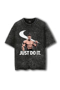 Manmaker Just Do It Acid Wash Oversized Gym T-shirt | Gym Wear for men