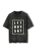 Manmaker Lift Heavy Shit Acid Wash Oversized Gym T-shirt | Gym Wear
