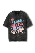 Manmaker Look Better Acid Wash Oversized Gym T-shirt | Women Gym Wear