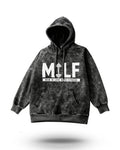 Manmaker Milf Acid Wash Gym Hoodie | Gym Wear for Women | Hoodie 