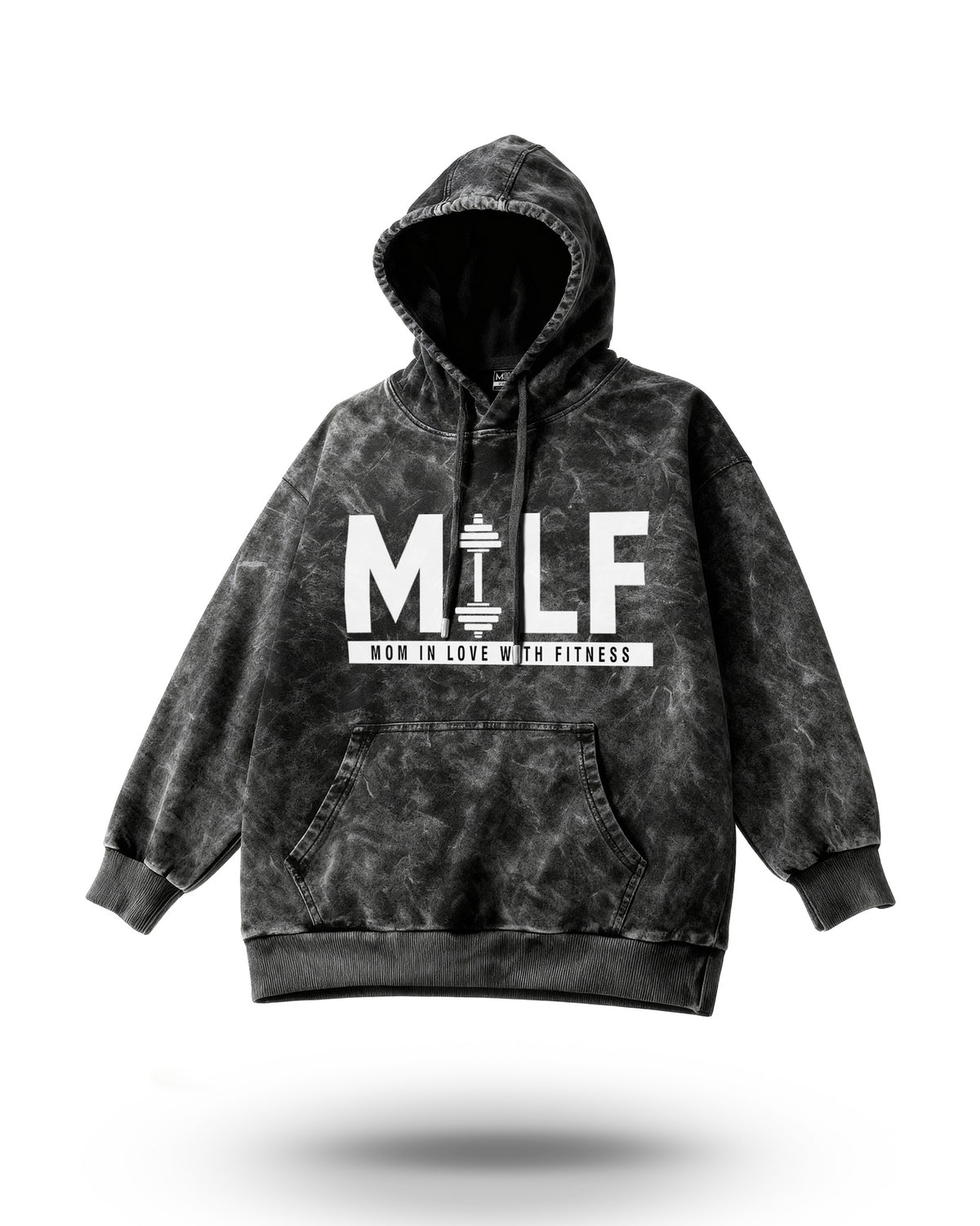Manmaker Milf Acid Wash Gym Hoodie | Gym Wear for Women | Hoodie 