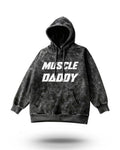 Manmaker Muscle Daddy Acid Wash Gym Hoodie | Gym Wear for Men