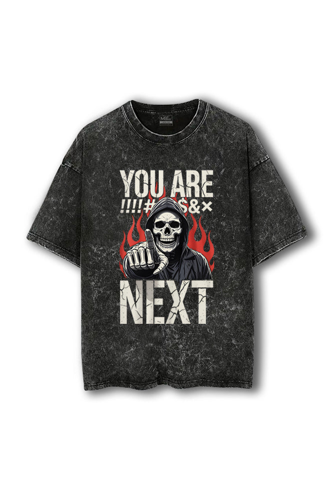 Manmaker Next Acid Wash Oversized Gym T-shirt | Gym Wear for Men