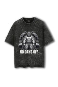 Manmaker No Days Off Acid Wash Oversized Gym T-shirt | Gym Wear