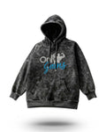 Manmaker Only gains Acid Wash Gym Hoodie | Gym Wear