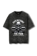 Manmaker Overcome Acid Wash Oversized Gym T-shirt | Gym Wear for Men