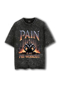Manmaker Pre Workout Acid Wash Oversized Gym T-shirt | Gym Wear