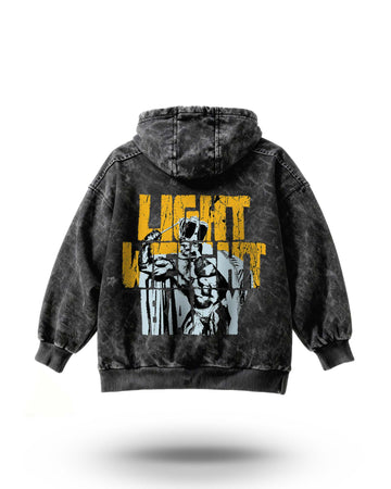 Manmaker Ronnie Coleman Acid Wash Gym Hoodie | Gym Wear | Manmaker