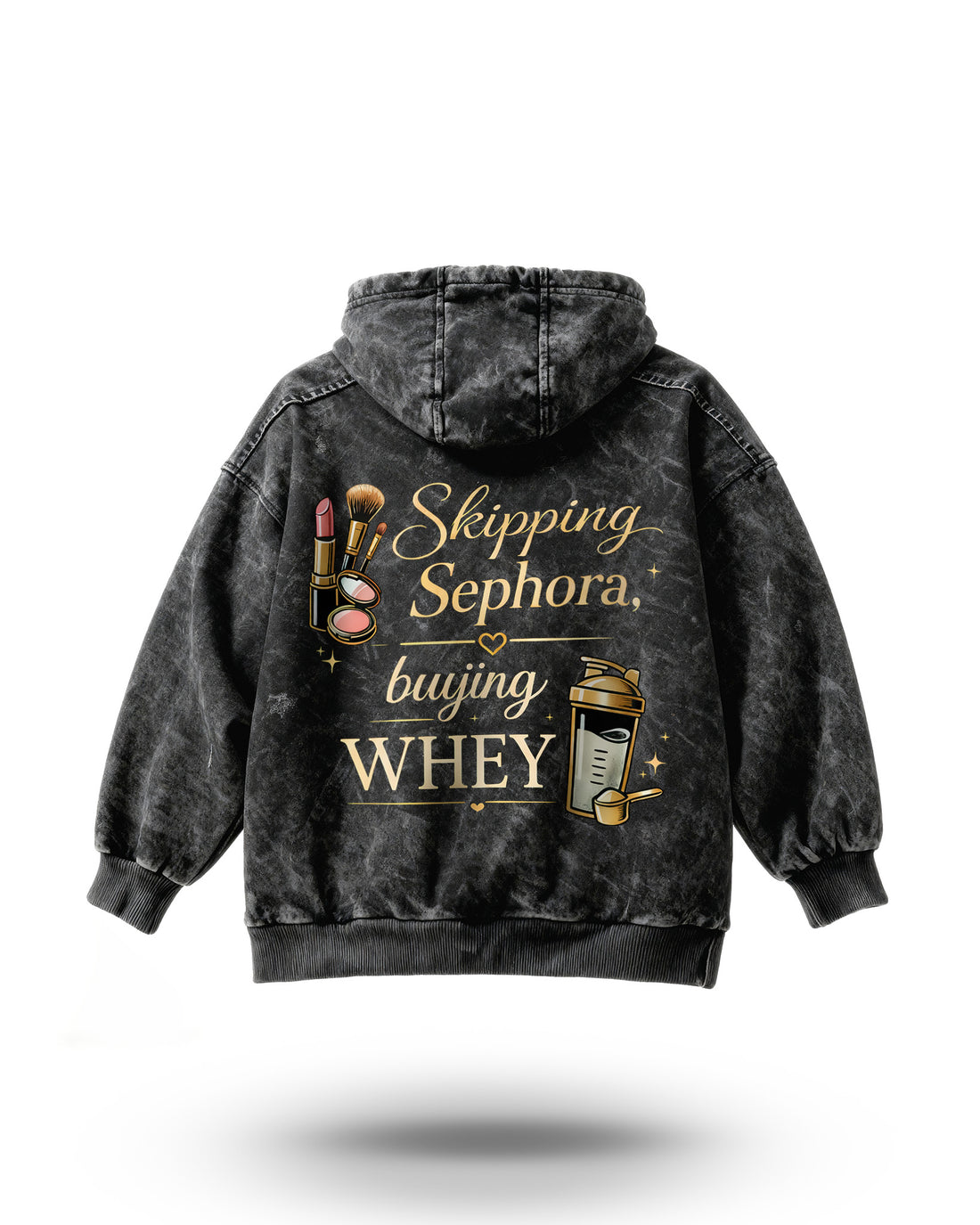 Manmaker Sephora Acid Wash Gym Hoodie | Gym Wear for Women | Hoodie