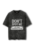 Manmaker Spot Acid Wash Oversized Gym T-shirt | Gym Wear | Manmaker
