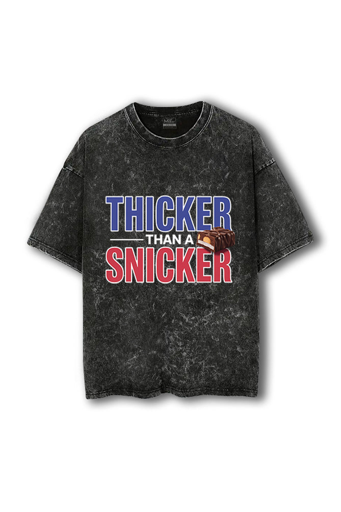 Manmaker Thicker Acid Wash Oversized Gym T-shirt | Gym Wear for Women