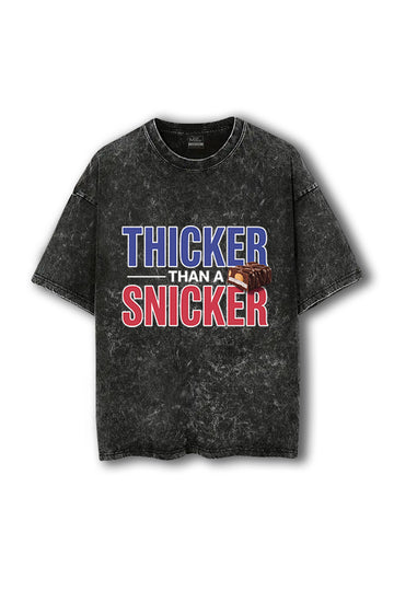 Manmaker Thicker Acid Wash Oversized Gym T-shirt | Gym Wear for Women