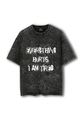 Manmaker Tired Acid Wash Oversized Gym T-shirt | Gym Wear for Women
