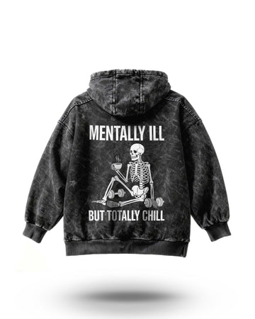 Manmaker Totally Chill Acid Wash Gym Hoodie | Gym Wear for Men and Women