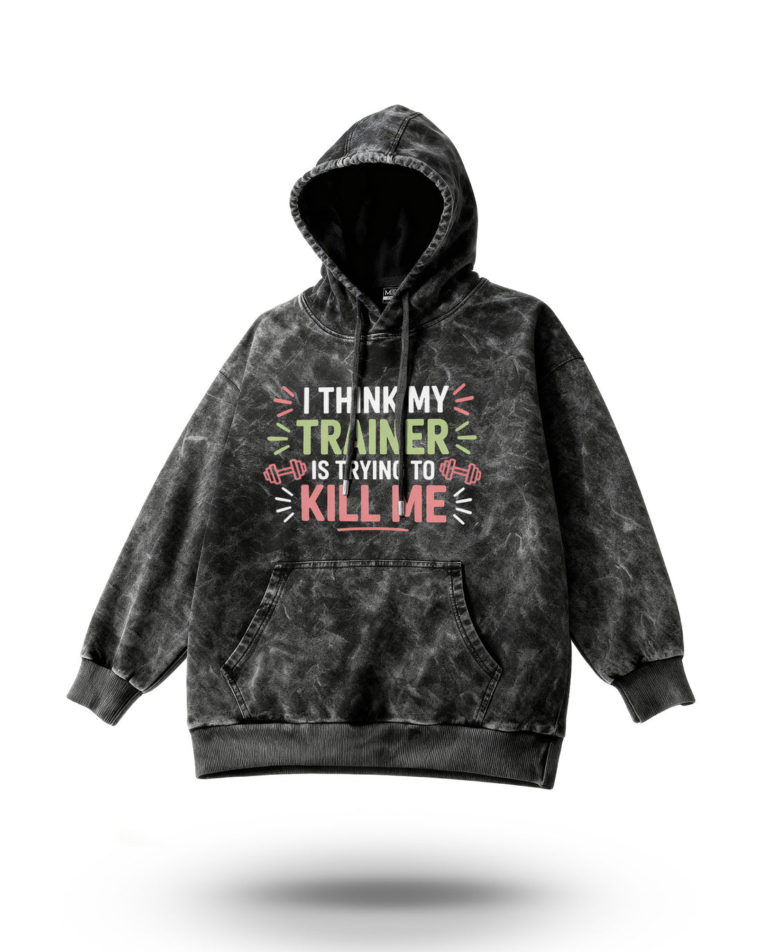 Manmaker Trainer Acid Wash Gym Hoodie | Gym Wear for Women | Hoodie 