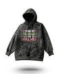 Manmaker Trainer Acid Wash Gym Hoodie | Gym Wear for Women | Hoodie 